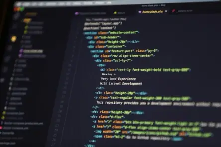 Professional website development services showing modern web technologies and responsive design